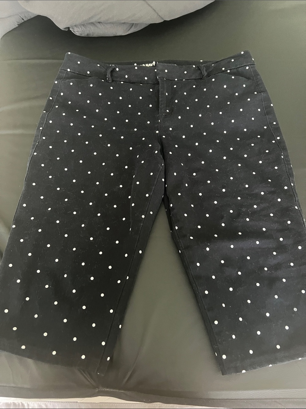 Old Navy Black and White Polka Dot Pixie Shorts